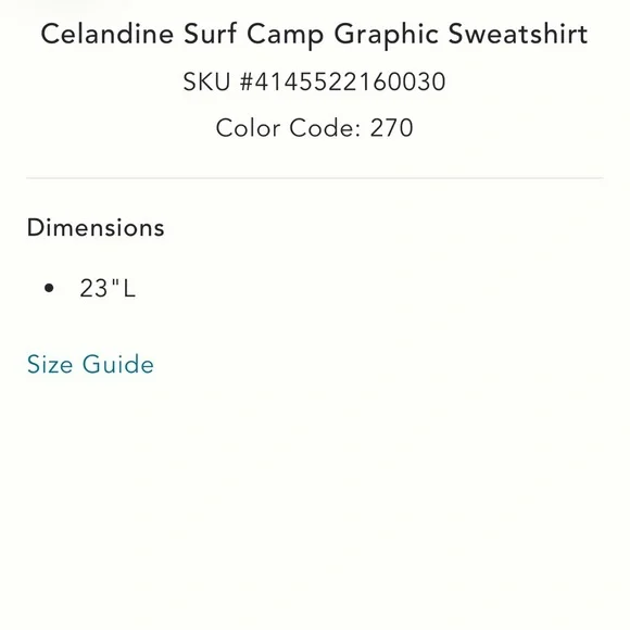 RESERVED for @kpharvey —Celandine NWT Surf sweatshirt;super cute. XXS/XS - Picture 14 of 14